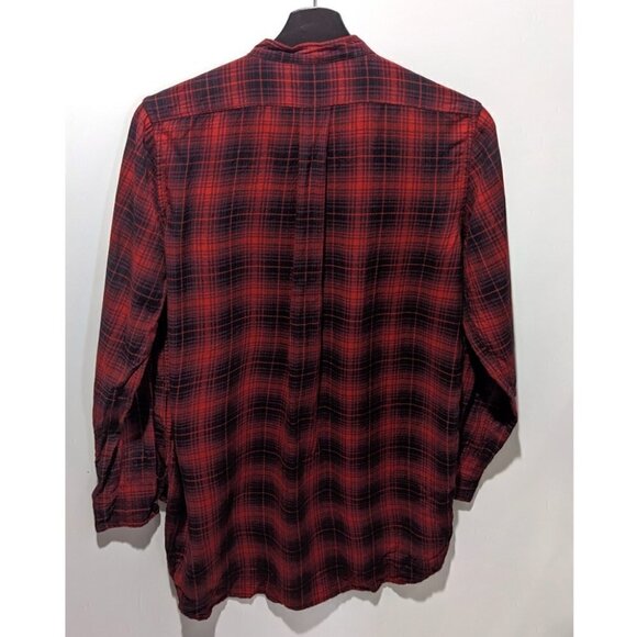 Rl Denim & Supply | Button Down tunic in red plaid - Picture 2 of 9
